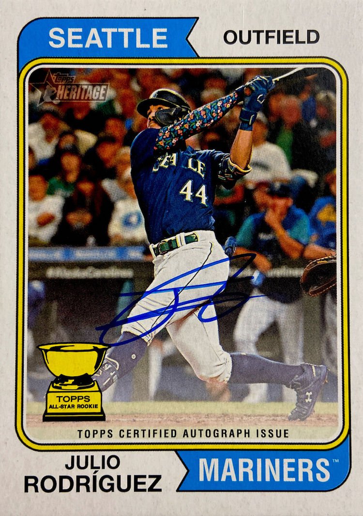2023 Topps Heritage - Sandy Alcantara - Real Ones On Card Auto MARLINS