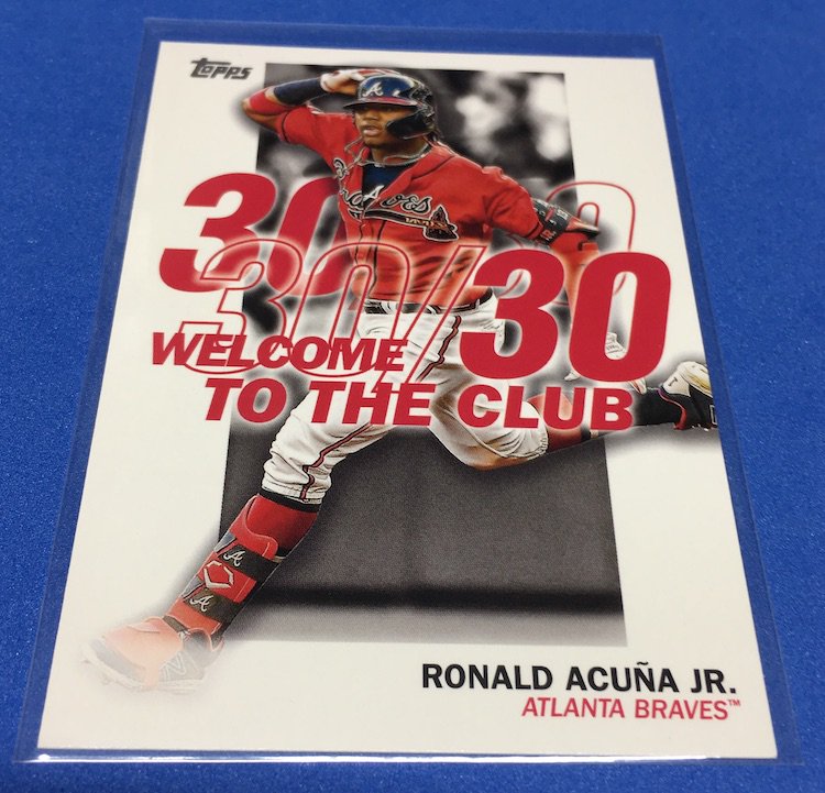 2019 Ronald Acuna Jr NICKNAME VARIATION - Donruss Atlanta Braves