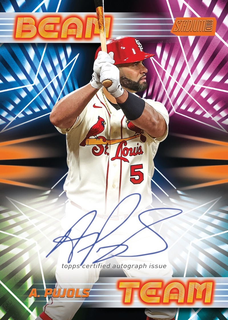 2022 Stadium Club Chrome Ronald Acuna Jr. Lone Star Signatures Red