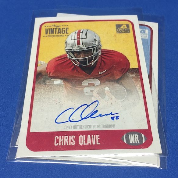 Autographed Chris Olave Saints Football Slabbed Rookie Card Item