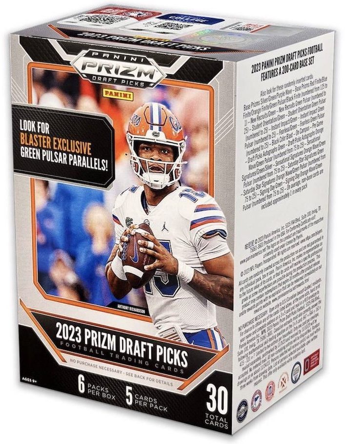 2023 Leaf Draft Football EXCLUSIVE GOLD Factory Sealed Blaster Box with  (3)AUTOGRAPHS & 10 Cards with ROOKIES of Bryce Young, CJ Stroud, Drake  Maye