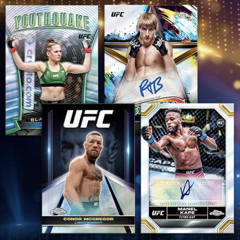 First Buzz 2024 Topps Chrome UFC trading cards / Blowout Buzz