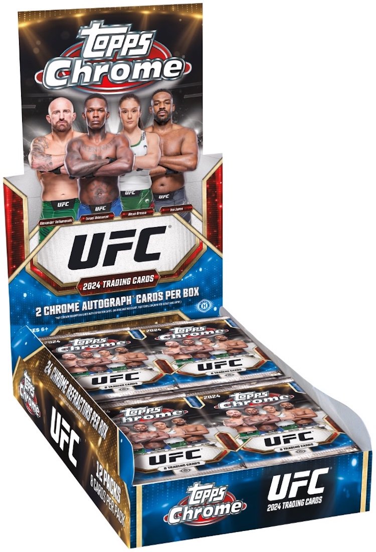 First Buzz 2024 Topps Chrome UFC trading cards / Blowout Buzz