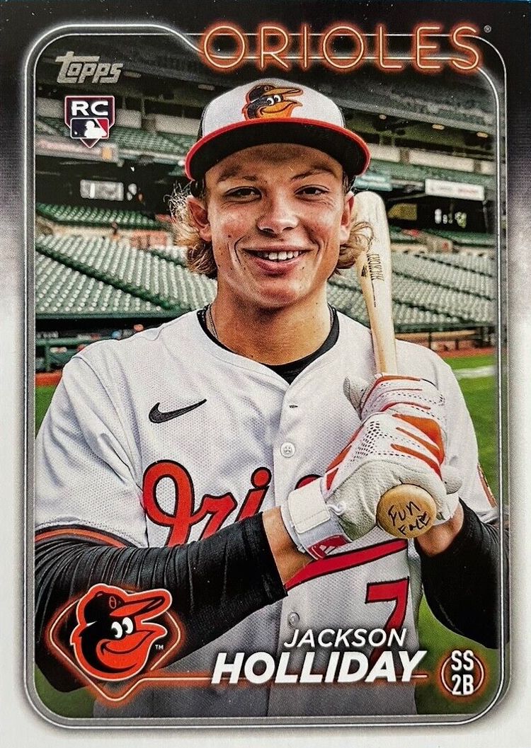 Jackson Holliday Fun Face chase heats up 2024 Topps Series 2 / Blowout Buzz